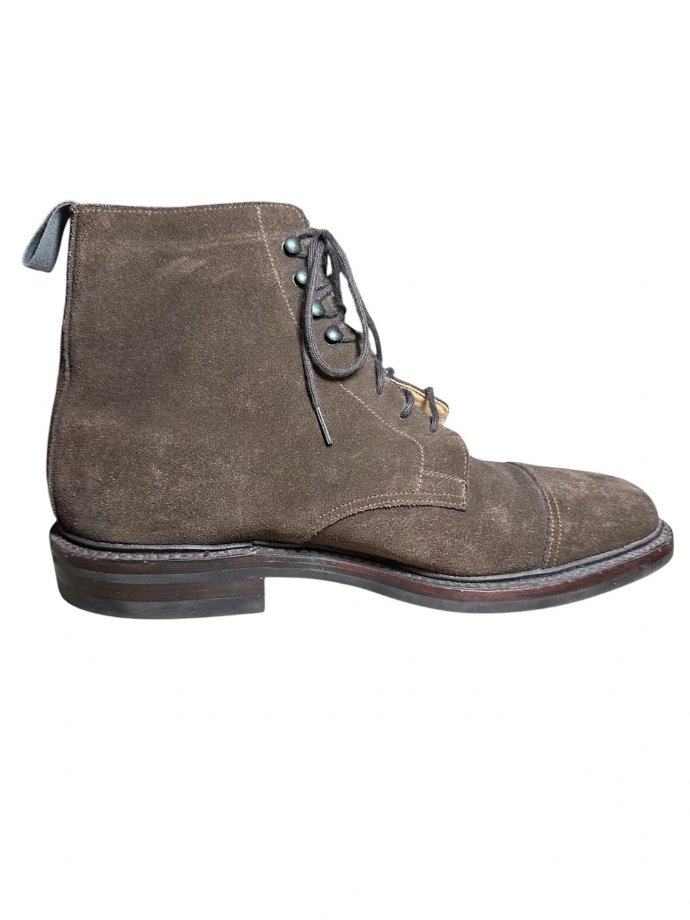 Crockett And Jones For Brooks Brothers Brown Suede Boot Size 8.5D US Made In UK